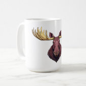 Mug Tête d'élan mâle (Devant gauche)