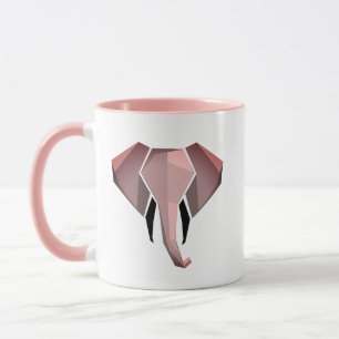Mug Tête d'éléphant géométrique