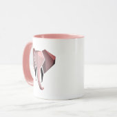 Mug Tête d'éléphant géométrique (Devant gauche)