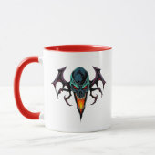 Mug Tête démoniaque effrayante. (Gauche)