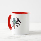 Mug Tête démoniaque effrayante. (Devant gauche)