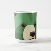 Mug Tête d'ours géométrique Low Poly (Centre)