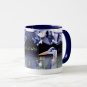 Mug tête en bleu (Devant droit)