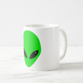 Mug Tête étrangère verte (Devant droit)