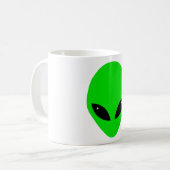 Mug Tête étrangère verte (Devant gauche)