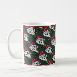 MUG TÊTE MORTE PÈRE NOËL SKULL, HUMOUR SKELETON DE NOË
