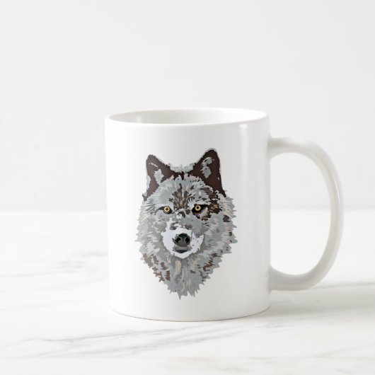 Mug Tête stylisée de loup (Droite)