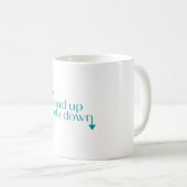 Mug tête vers le haut talons vers le bas cheval équest (Devant droit)