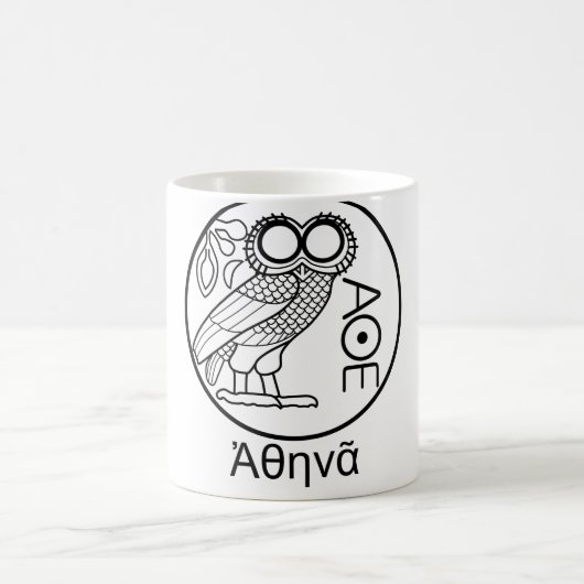 Mug Tetradrachm du hibou d'Athéna (police grecque) (Centre)