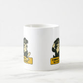 Mug "têtu mais élégant" - Drôle Collie frontalière (Centre)