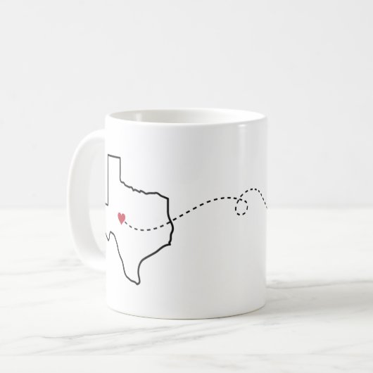 Mug Texas à Rhode Island - Heart2Heart (Devant gauche)