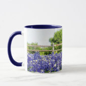 Mug Texas Bluebonnet Flower Art Country Fence (Gauche)