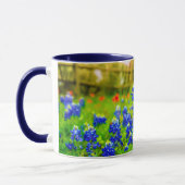 Mug Texas Bluebonnets Country Fence Paysage moderne (Gauche)