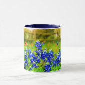 Mug Texas Bluebonnets Country Fence Paysage moderne (Centre)