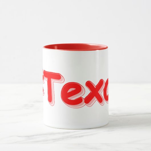 Mug "#Texas " Conception sympa. Commandez dès maintena (Centre)