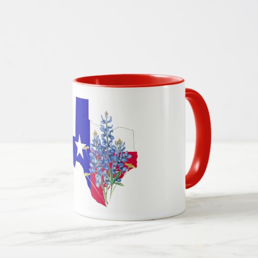 Mug Texas et Bluebonnets (Devant droit)