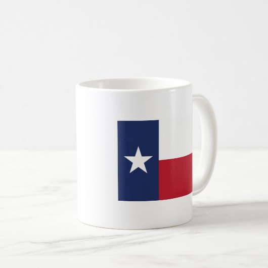 Mug TEXAS ÉTAT DRAPEAU Écriture chrétienne béni (Devant droit)