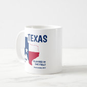Mug TEXAS ÉTAT DRAPEAU Écriture chrétienne béni (Devant gauche)