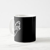 Mug Texas Heart Name Design Retro Style Graphisme Homm (Devant gauche)