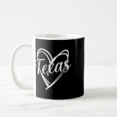 Mug Texas Heart Name Design Retro Style Graphisme Homm (Gauche)