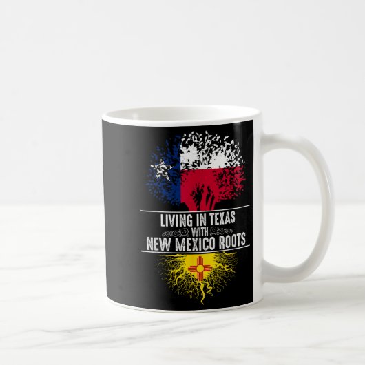 Mug Texas Home New Mexico Roots State Tree Flag Love G (Droite)