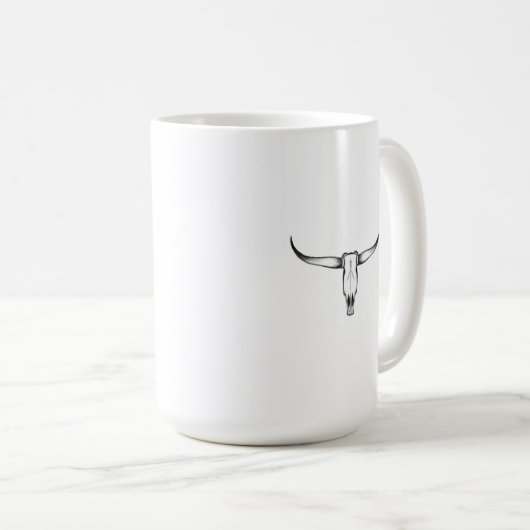Mug Texas Longhorn Skull (Devant droit)
