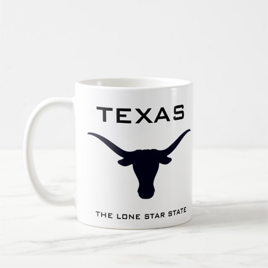 Mug Texas Longhorn The Lone Star State (Gauche)