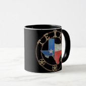 Mug Texas Map Barn Art (Devant droit)