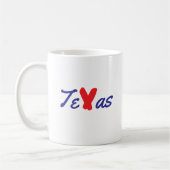 Mug Texas - Rouge, Blanc et Bleu - Patriotique (Gauche)