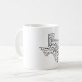 Mug Texas Sayings Y'all (Devant gauche)