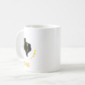 Mug Texas Solar Eclipse 2024 Partie Total États-Unis C (Devant gauche)
