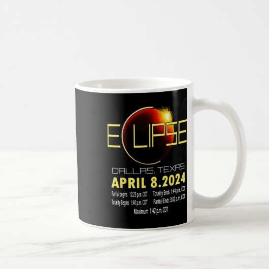 Mug Texas Solar Eclipse 2024 Solar Eclipse Funny Texas (Droite)