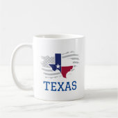 Mug Texas State Map USA Patriotic Texan (Gauche)