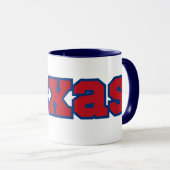 Mug Texas State Pride Personnalisé café à deux tons (Devant droit)