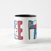 Mug Texas Texit gratuit (Centre)