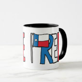 Mug Texas Texit gratuit (Devant droit)