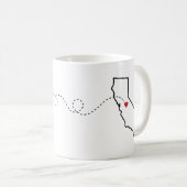 Mug Texas to California - Heart2Heart (Devant droit)
