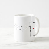 Mug Texas to Minnesota - Heart2Heart (Devant droit)