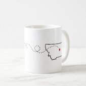Mug Texas to Montana - Heart2Heart (Devant droit)