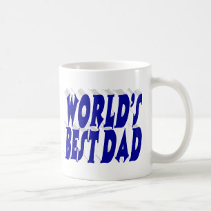 Mug Texte 3d bleu meilleur papa