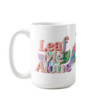 Texte 3D Punny Leaf Me Alone