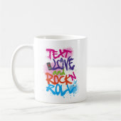 Mug Texte, Amour & Rock 'n Roll (Gauche)