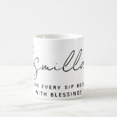 Mug Texte arabe personnalisé moderne Bismillah noir (Centre)