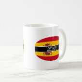 Mug Texte Blanc Espagne Fondé Drapeau 1812 (Devant droit)