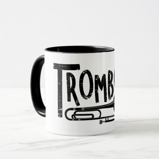 Mug Texte brut Trombone (Devant gauche)