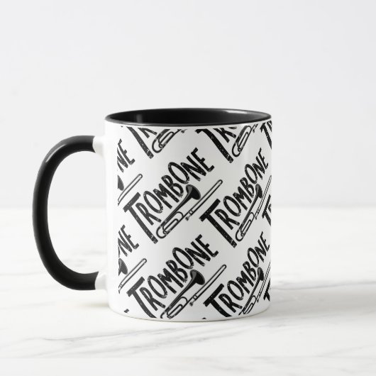 Mug Texte brut Trombone (Gauche)