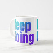 Mug Texte coloré Gradient Inspirationnel Continuer (Devant gauche)