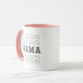 Mug Texte cool Boss Mama Moderne Élégant (Devant gauche)