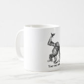 Mug texte customisé chimpanzé bébé mignon (Devant gauche)