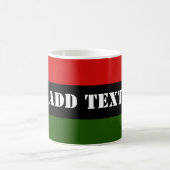 Mug Texte d'ajout rouge, vert et noir (Centre)